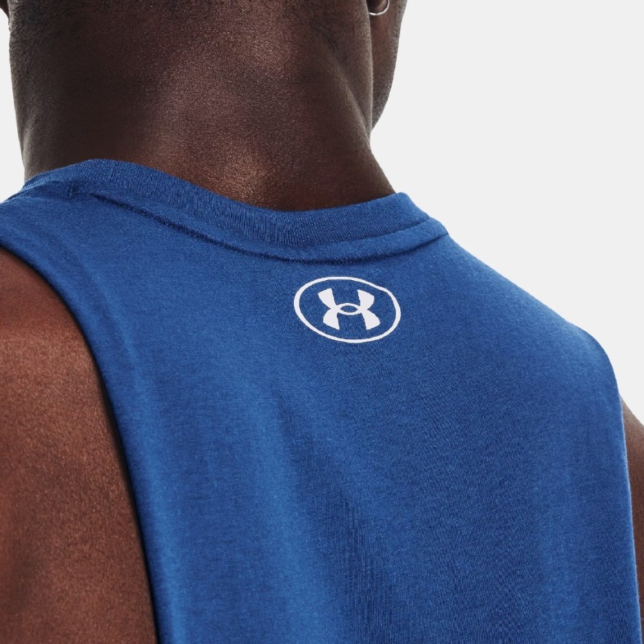 UNDER ARMOUR PROJECT ROCK IRON MUSCLE TANK Μπλε