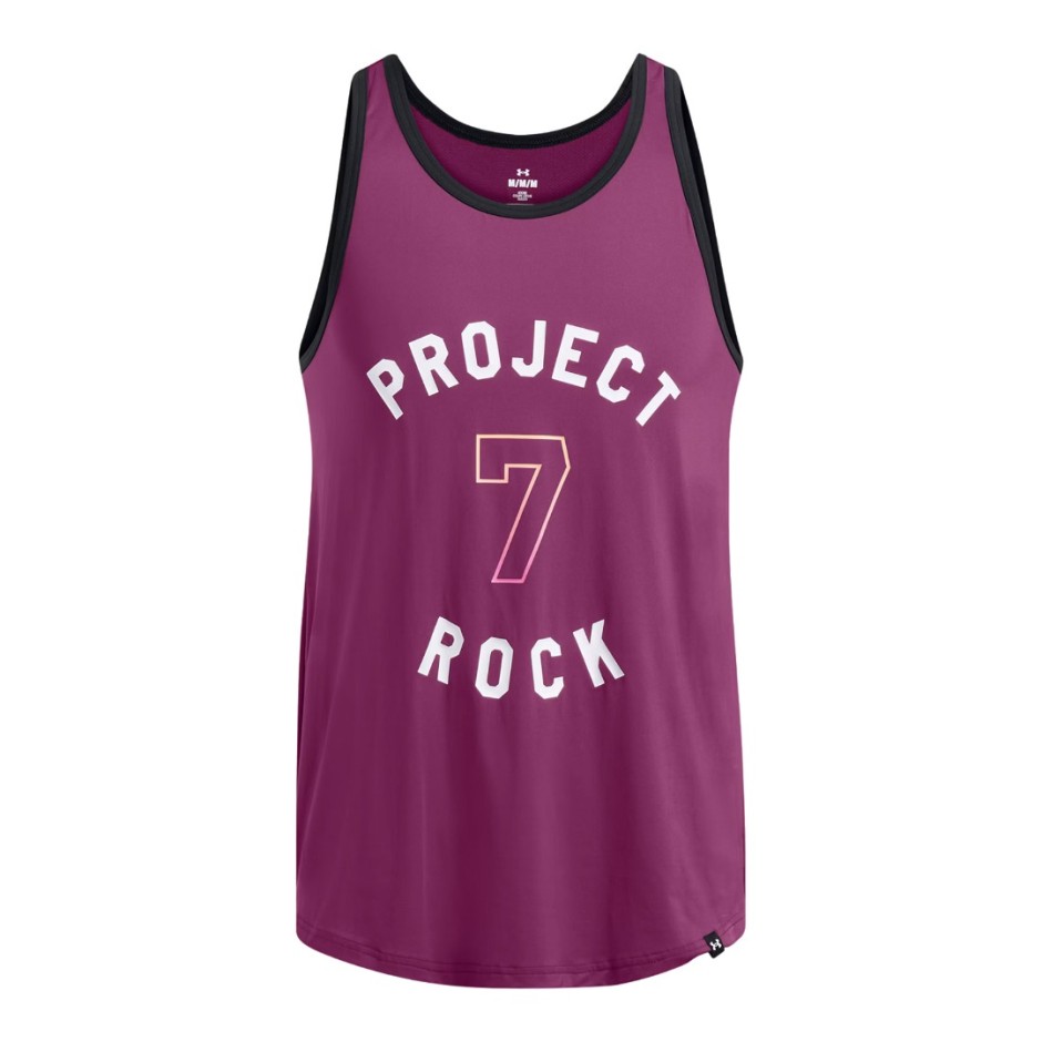UNDER ARMOUR PROJECT ROCK MESH TANK BOH 1386888-505 Purple