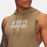 Ανδρική Αμάνικη Μπλούζα Προπόνησης Μπεζ - Under Armour Project Rock Q2 Payoff Εικόνα 1
