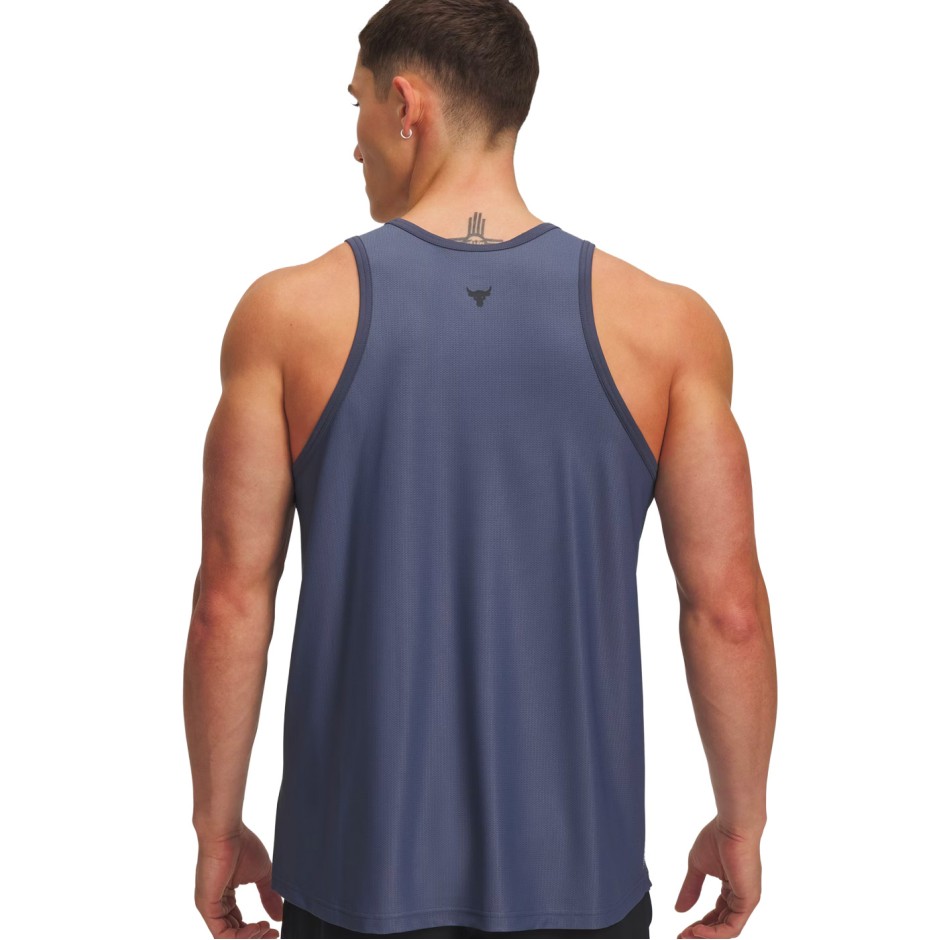 Ανδρική Αμάνικη Μπλούζα Προπόνησης Γκρι - Under Armour Project Rock Iso-Chill