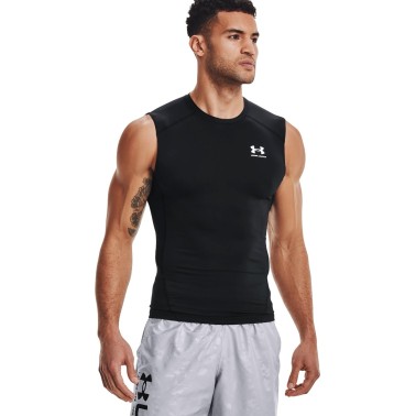 Ανδρική Αμάνικη Μπλούζα Προπόνησης Μαύρη - Under Armour HeatGear