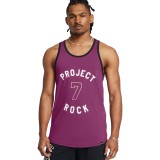 Ανδρική Αμάνικη Μπλούζα Προπόνησης Μωβ - Under Armour Project Rock BSR Payoff Εικόνα 