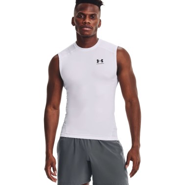 UNDER ARMOUR HEATGEAR SLEEVELESS Λευκό 