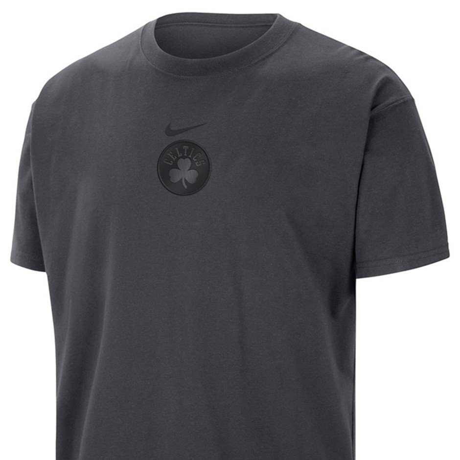 Ανδρική Κοντομάνικη Μπλούζα NBA Ανθρακί - Nike Boston Celtics Premium Essentials 