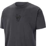 Ανδρική Κοντομάνικη Μπλούζα NBA Ανθρακί - Nike Milwaukee Bucks Premium Essentials Εικόνα 0