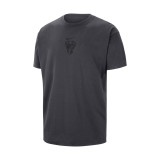 Ανδρική Κοντομάνικη Μπλούζα NBA Ανθρακί - Nike Milwaukee Bucks Premium Essentials Εικόνα 