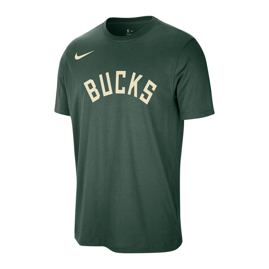 Ανδρική Κοντομάνικη Μπλούζα NBA Πράσινη - Nike Milwaukee Bucks Essential