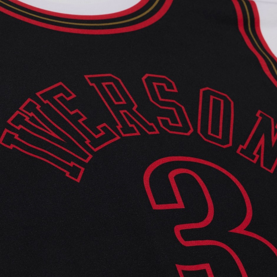 Ανδρική Κοντομάνικη Μπλούζα NBA Μαύρη - Mitchell & Ness Allen Iverson Philadelphia 76ers 1997-98 Best In Class