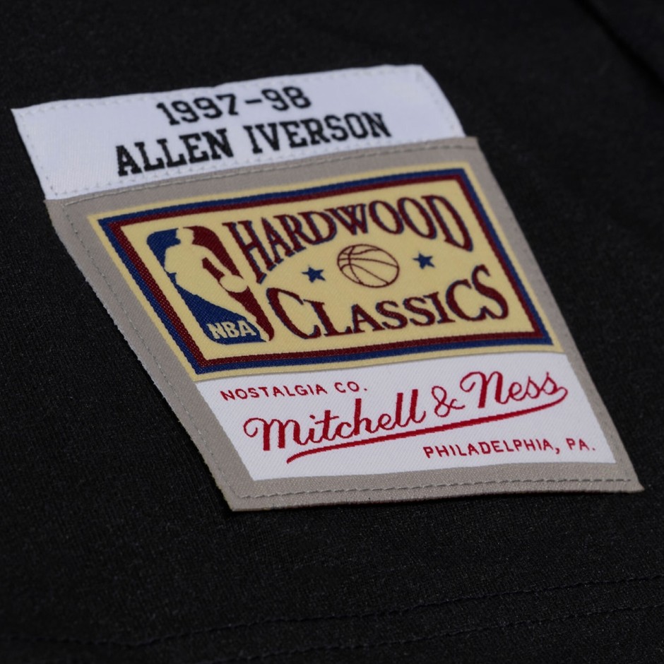 Ανδρική Κοντομάνικη Μπλούζα NBA Μαύρη - Mitchell & Ness Allen Iverson Philadelphia 76ers 1997-98 Best In Class