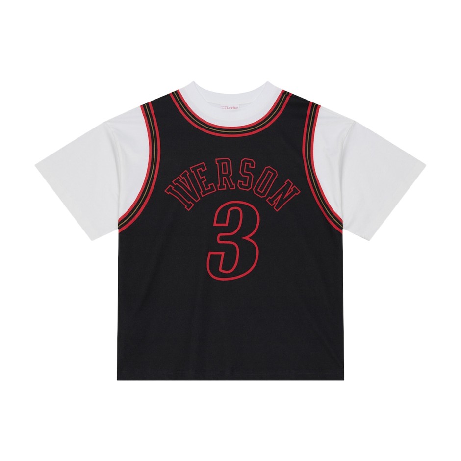 Ανδρική Κοντομάνικη Μπλούζα NBA Μαύρη - Mitchell & Ness Allen Iverson Philadelphia 76ers 1997-98 Best In Class
