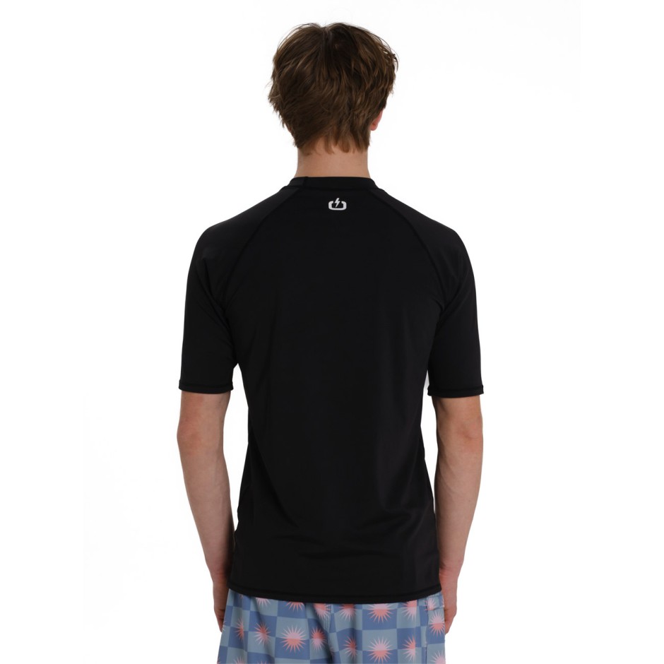 Ανδρική Αντηλιακή Κοντομάνικη Μπλούζα Μαύρη - EMERSON