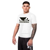 BAD BOY RASHGUARDS LOGO CLASSIC SHORT SLEEVE BB-000063-WB White Image 1