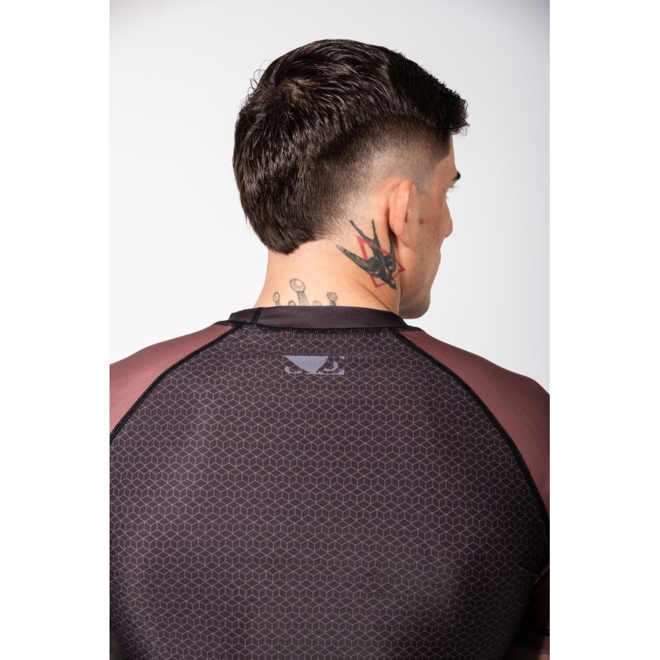 Ανδρική Κοντομάνικη Μπλούζα Καφέ - Bad Boy Rashguards No GI