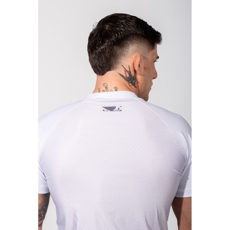 Ανδρική Κοντομάνικη Μπλούζα Λευκή - Bad Boy Rashguards No GI