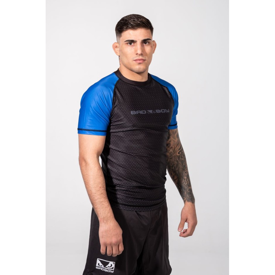 Ανδρική Κοντομάνικη Μπλούζα Μπλε - Bad Boy Rashguards No GI