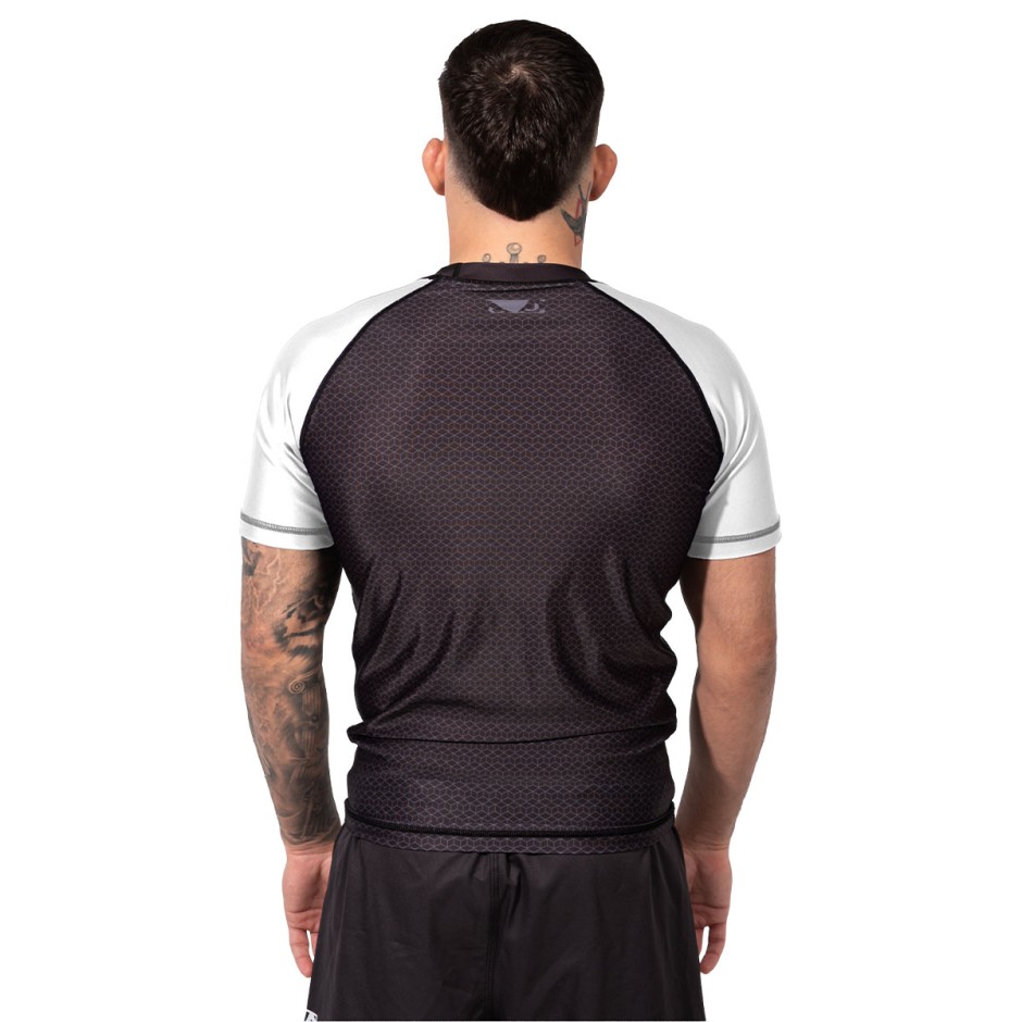 BAD BOY RASHGUARDS NO GI SHORT SLEEVE BB-000064-WH White