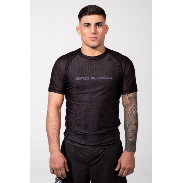 Ανδρική Κοντομάνικη Μπλούζα Μαύρη - Bad Boy Rashguards No GI 