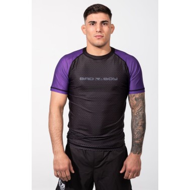 Ανδρική Κοντομάνικη Μπλούζα Μωβ - Bad Boy Rashguards No GI