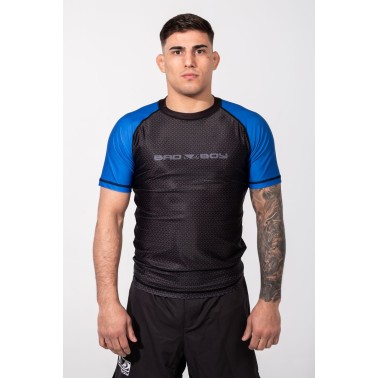 Ανδρική Κοντομάνικη Μπλούζα Μπλε - Bad Boy Rashguards No GI