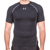 UNDER ARMOUR HEATGEAR ARMOUR SHORTSLEEVE 1257468-001 Μαύρο