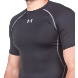 UNDER ARMOUR HEATGEAR ARMOUR SHORTSLEEVE 1257468-001 Μαύρο