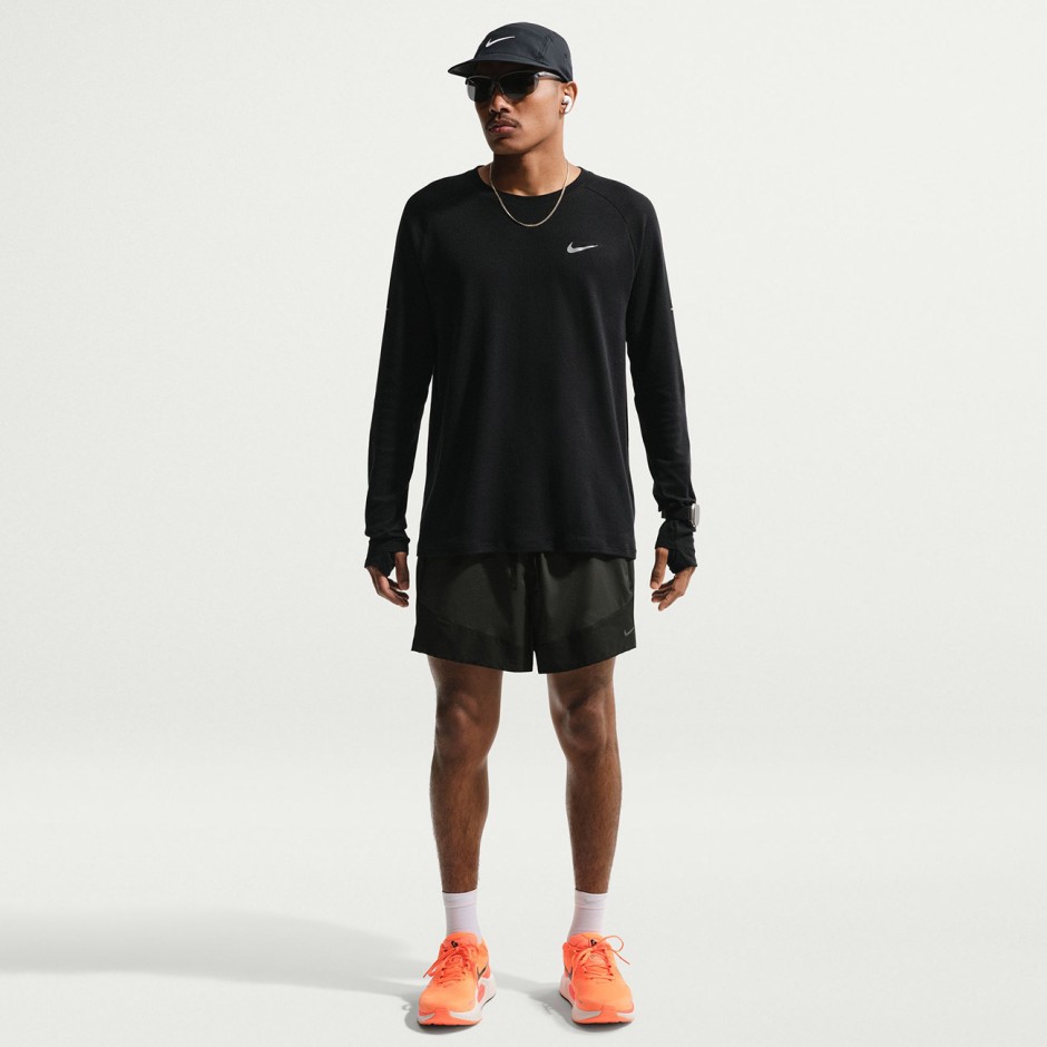 Ανδρικό Σορτς για Τρέξιμο Ανθρακί - Nike Stride Plus