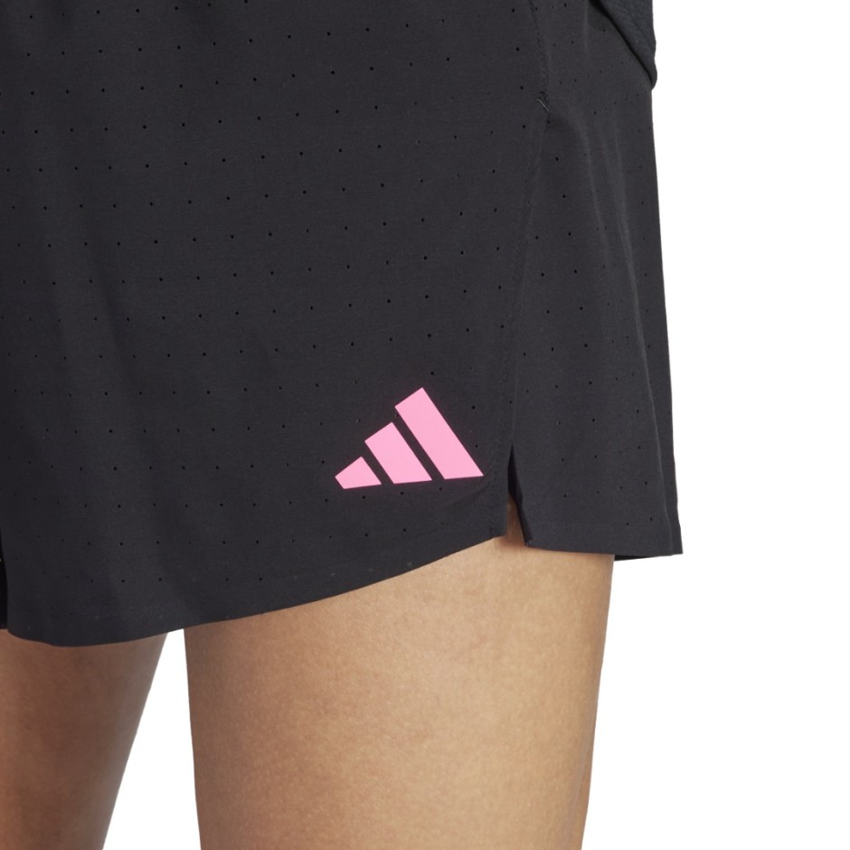 adidas Performance ADIZERO RUNNING SPLIT SHORTS Μαύρο
