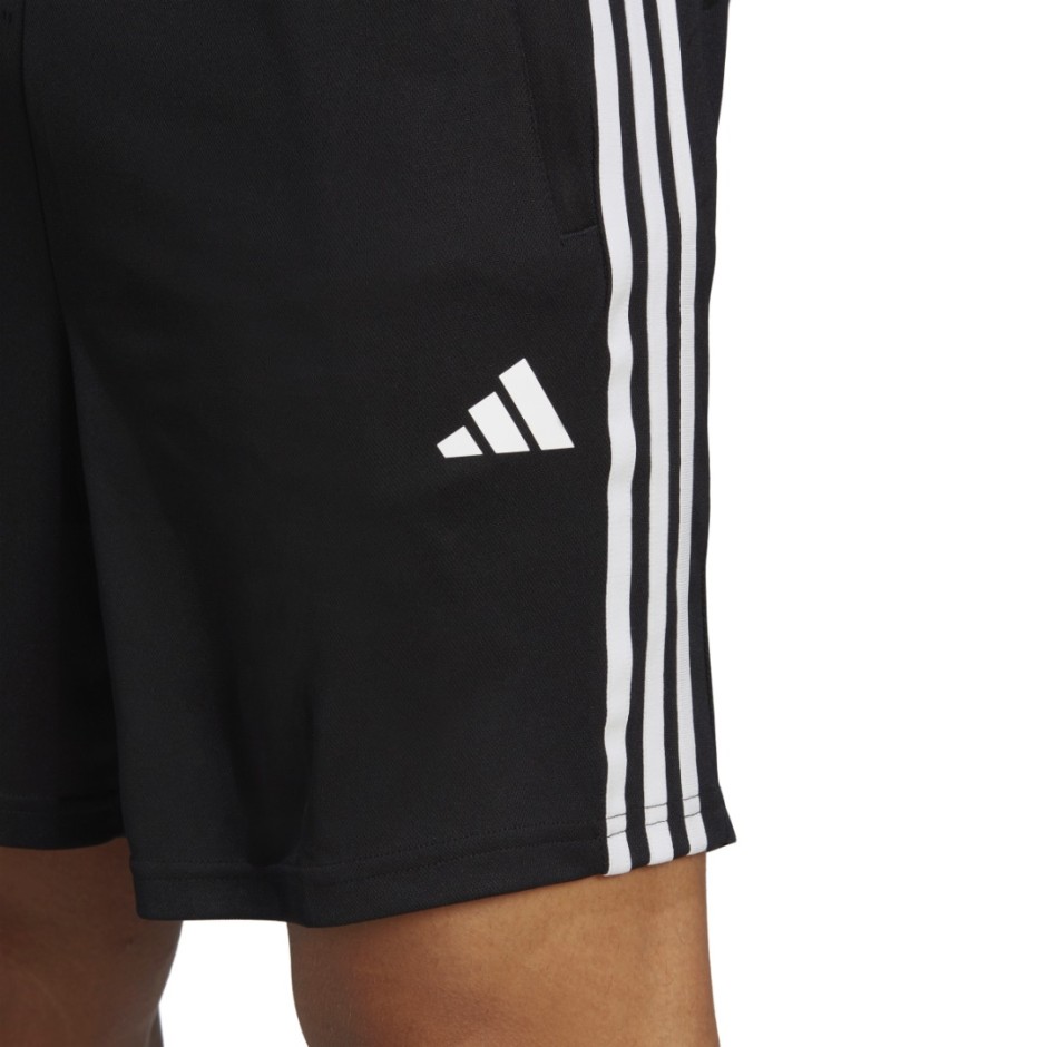 Ανδρικό Σορτς Προπόνησης Μαύρο - adidas Performance Train Essentials Piqué 3-Stripes