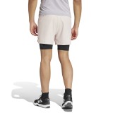 Ανδρικό Σορτς Προπόνησης Ροζ - adidas Performance Power Workout 2-In-1 Εικόνα 0