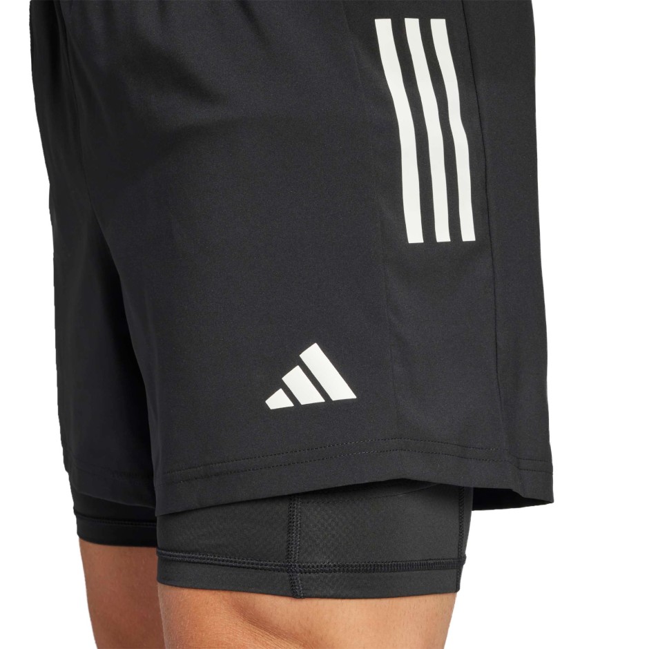 Ανδρικό Σορτς για Τρέξιμο Μαύρο - adidas Performance Own the Run CLIMACOOL 2-in-1