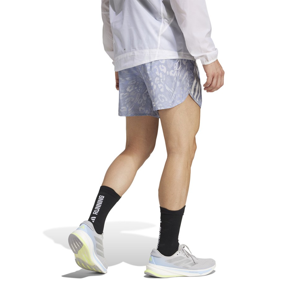 Ανδρικό Σορτς για Τρέξιμο Γκρι - adidas Performance Own The Run 3-Stripes