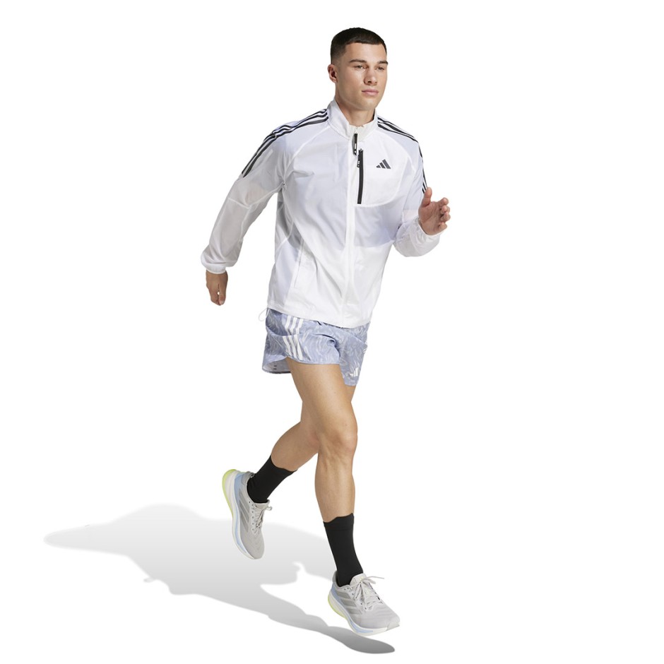 Ανδρικό Σορτς για Τρέξιμο Γκρι - adidas Performance Own The Run 3-Stripes