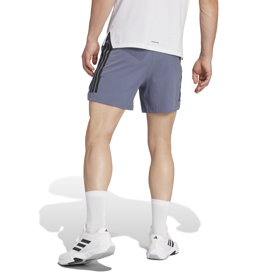 Ανδρικό Σορτς Προπόνησης Ανθρακί - adidas Performance Power 3-Stripes