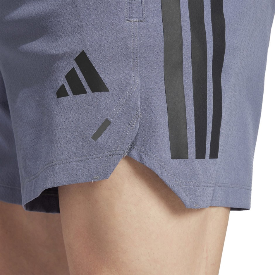 Ανδρικό Σορτς Προπόνησης Ανθρακί - adidas Performance Power 3-Stripes