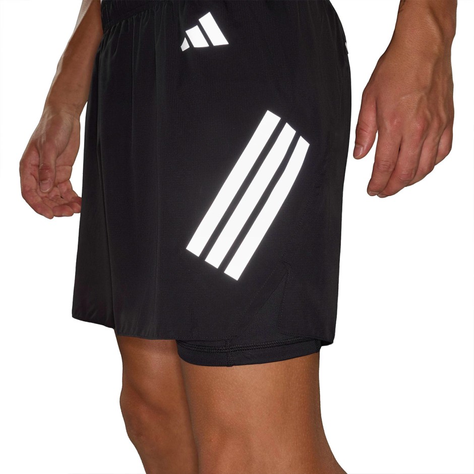 Ανδρικό Σορτς για Τρέξιμο Μαύρο - adidas Performance adi365 FORMOTION 2in1
