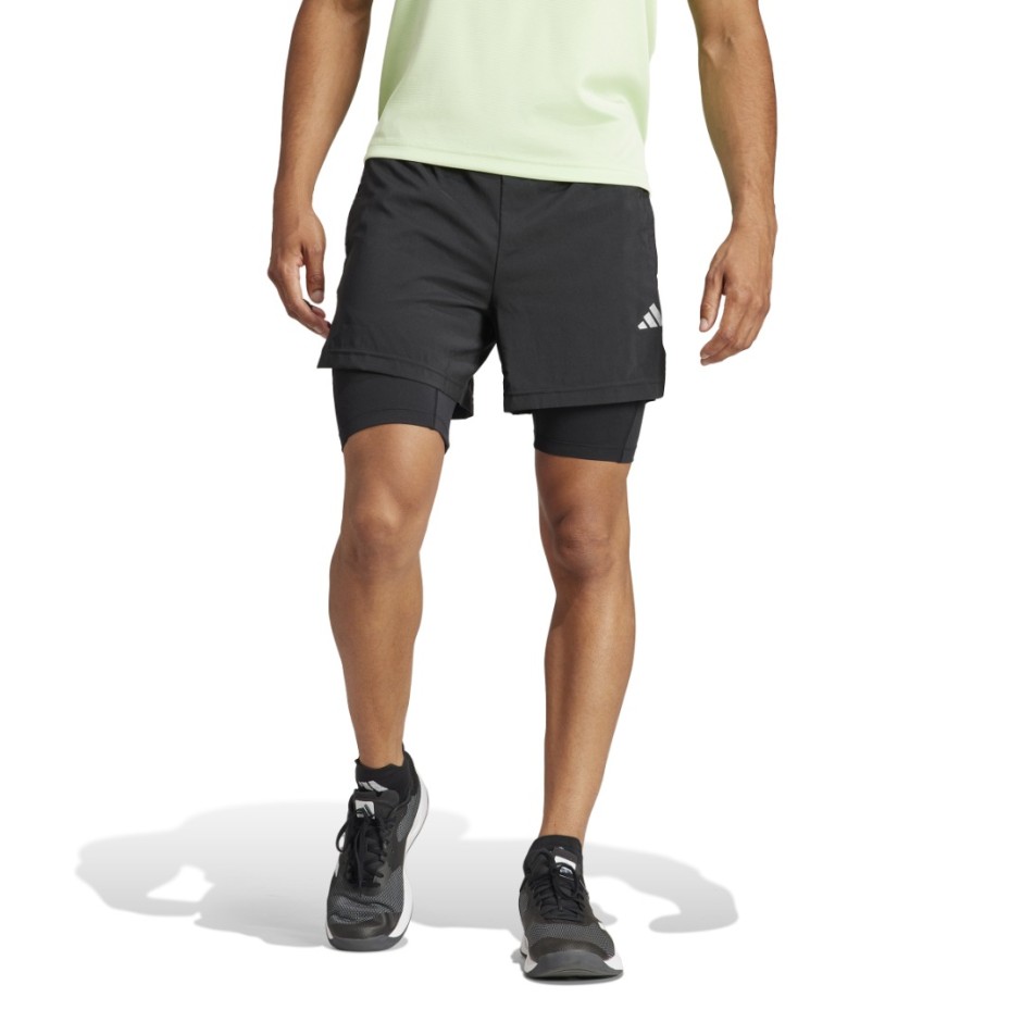 adidas Performance Gym+ 2-in-1 Μαύρο - Ανδρικό Σορτς Προπόνησης