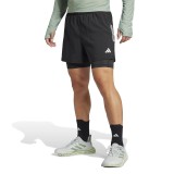 Ανδρικό Σορτς για Τρέξιμο Μαύρο - adidas Performance Own the Run CLIMACOOL 2-in-1 Εικόνα 