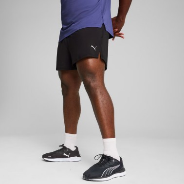 PUMA M RUN KNIT 3 SPLIT SHORT 526634-01 Black