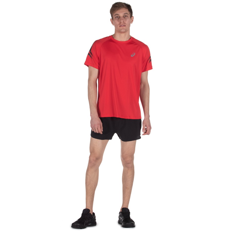 ASICS SILVER SPLIT SHORT 2011A008-001 Μαύρο