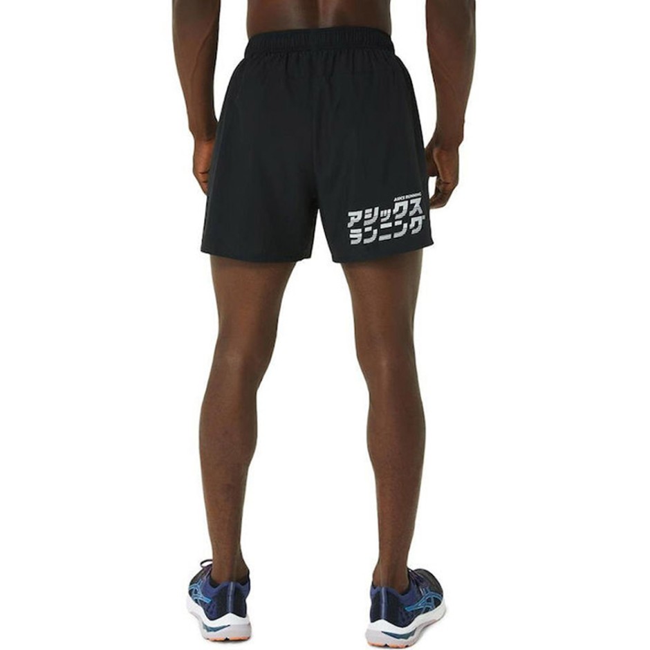ASICS KATAKANA 5IN SHORT Μαύρο