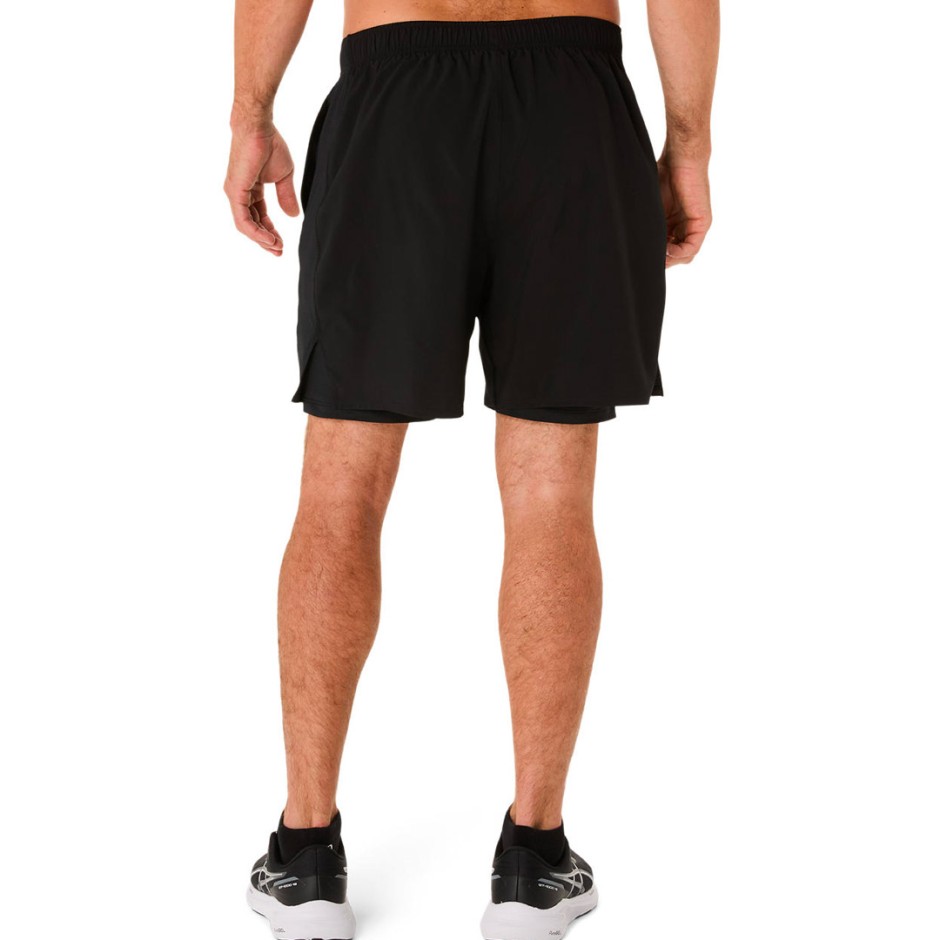 ASICS CORE 2N1 7IN SHORT 2011D215-001 Black