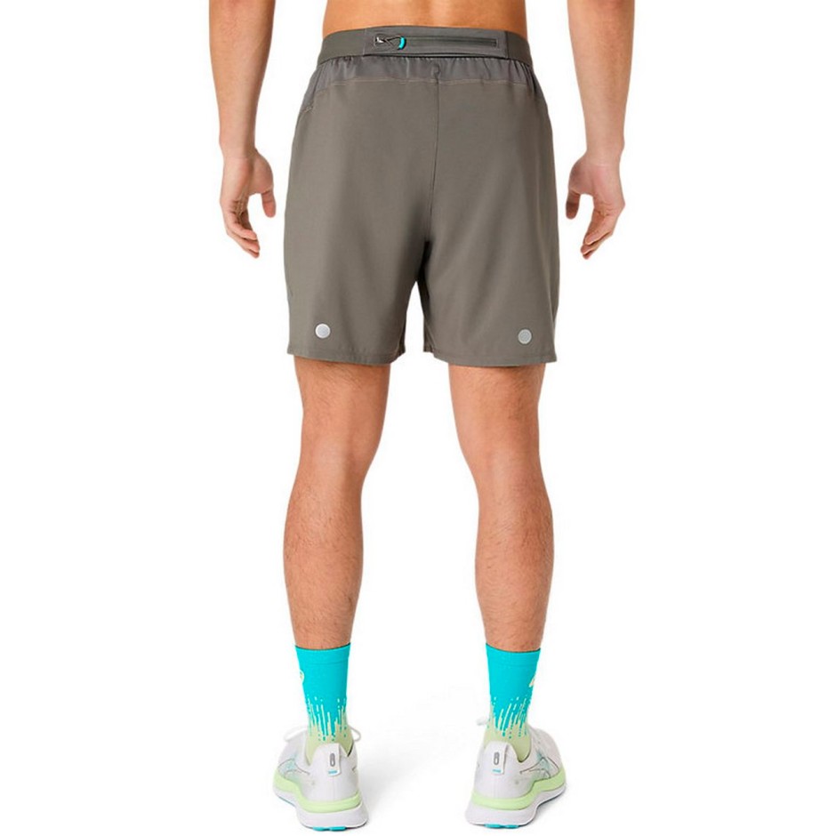 ASICS ROAD 2N1 7IN SHORT 2011D246-020 Γκρί