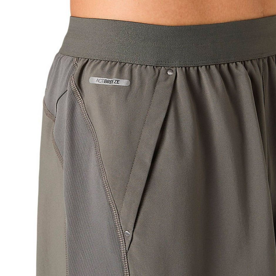 ASICS ROAD 2N1 7IN SHORT 2011D246-020 Γκρί