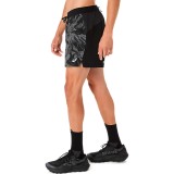Ανδρικό Σορτς Trail Running Μαύρο - ASICS FUJITRAIL ALL OVER PRINT 5IN Εικόνα 1