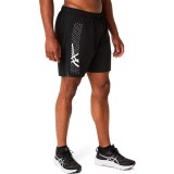 Men's Running Shorts Black - ASICS ICON 7IN Image 1