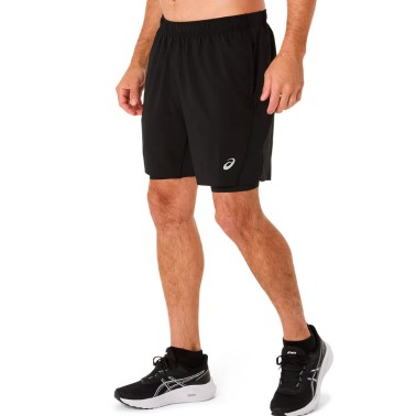 ASICS CORE 2N1 7IN SHORT 2011D215-001 Black
