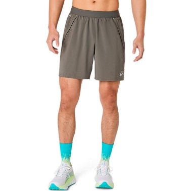 ASICS ROAD 2N1 7IN SHORT 2011D246-020 Γκρί