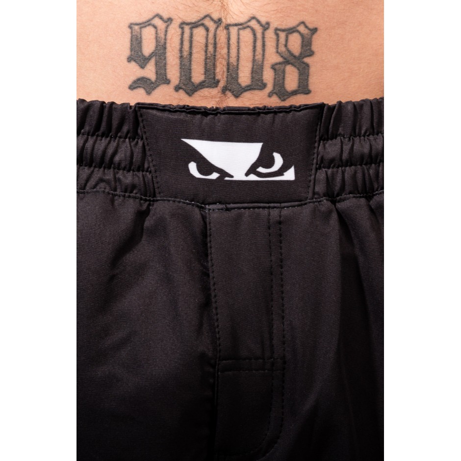 BAD BOY TRANING SHORTS SPLATTER ZIPPED POCKETS BB-000077-BWR Black