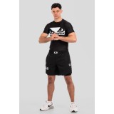 BAD BOY TRANING SHORTS LOGO CLASSIC ZIPPED POCKETS BB-000079-BW Black Image 11