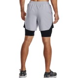 Under Armour Launch 5" 2-in-1 Γκρί - Ανδρικό Σορτς για Τρέξιμο Εικόνα 0